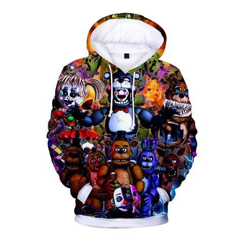 Five Nights at Freddys baby Boys clothes Long sleeve Autumn style Cartoon Hoodies. . 5 nights of freddy hoodie